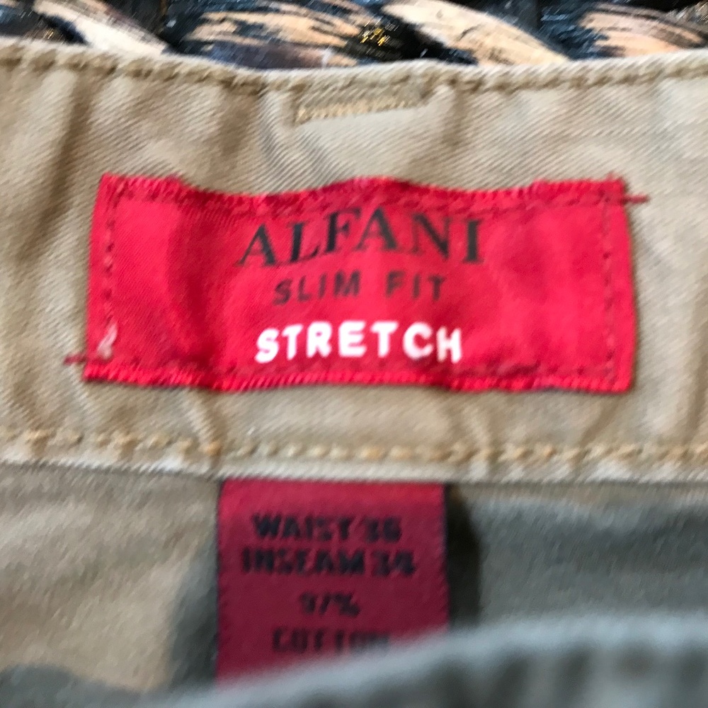3 pair one price men’s pants 36/34 .. like new UB, Alfani & Sam-x ..$20